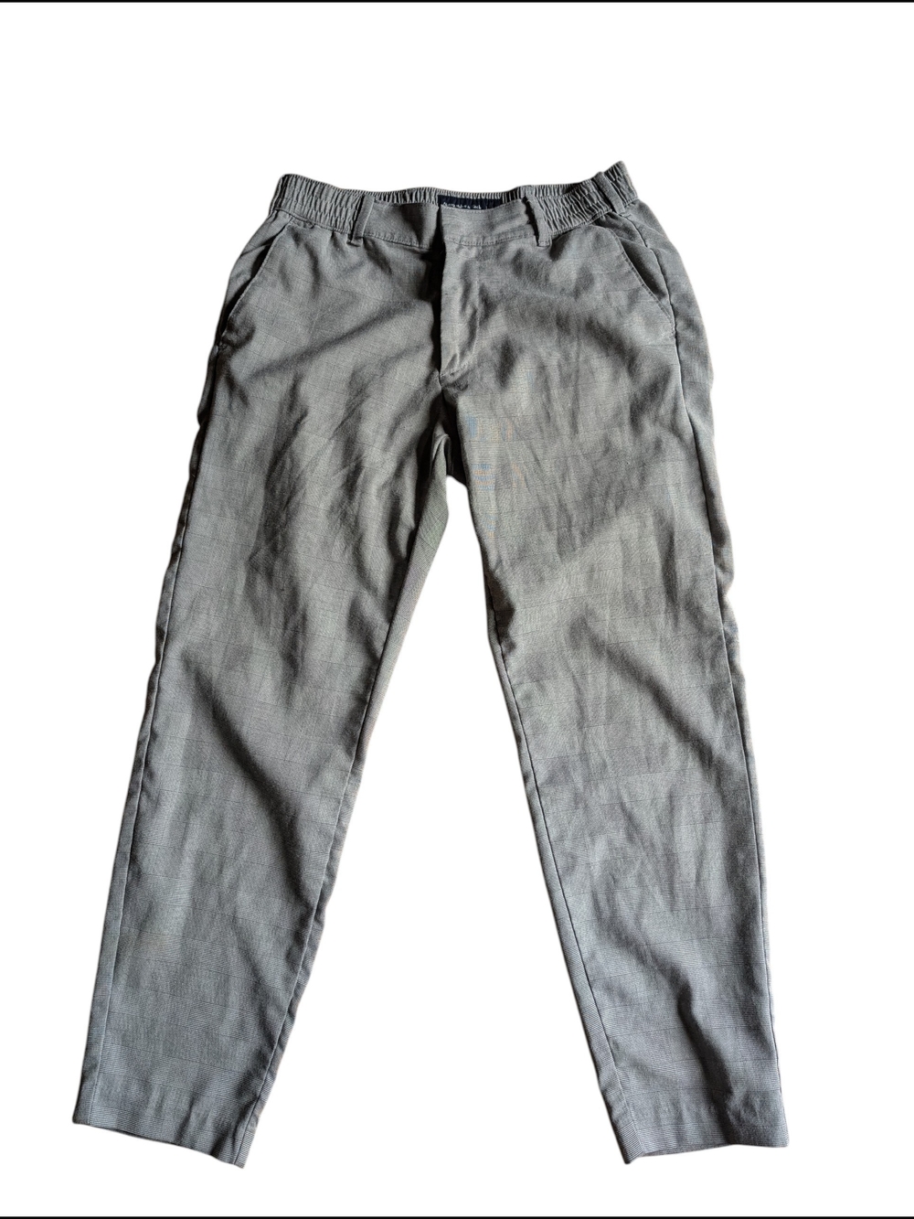 Abercrombie & Fitch Women's Light Gray Elastic Waist Chinos